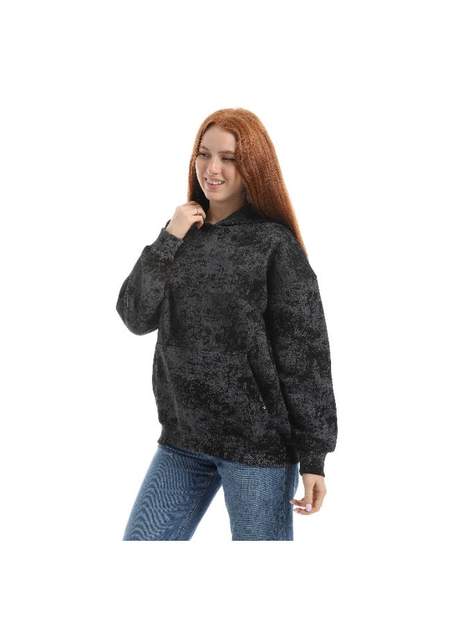 ديفيكت هودي حريمي اوفر سايز مطبوع - Image 2